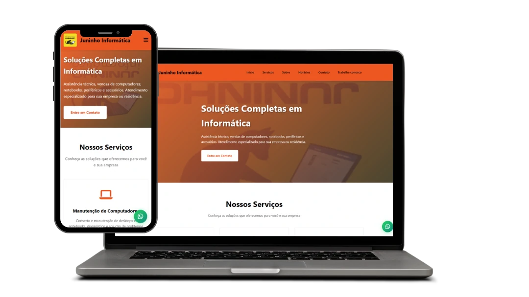 Site para comércio local desenvolvido pela Stive Tec