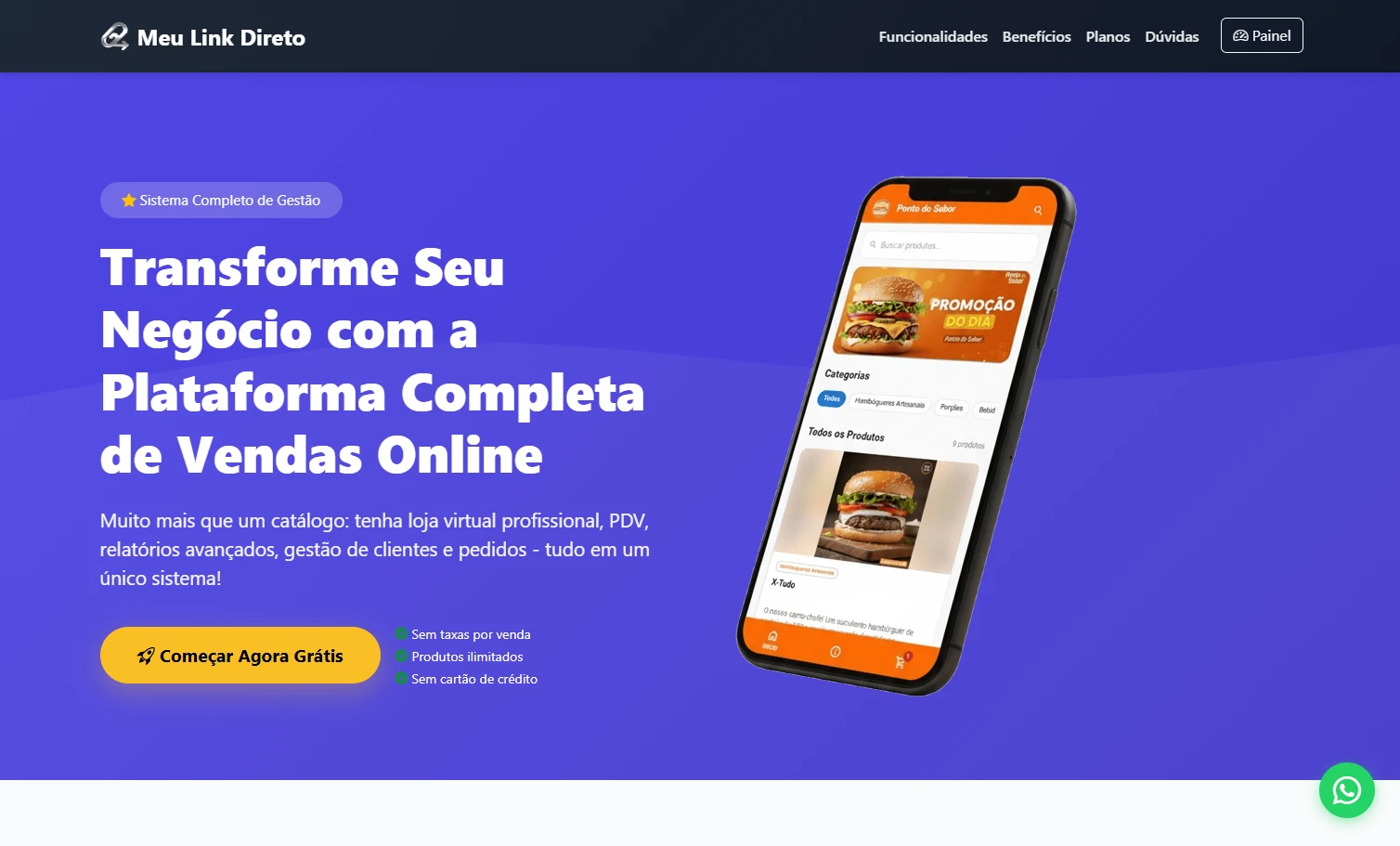 Sistema SaaS para criação de lojas virtuais desenvolvido pela Stive Tec